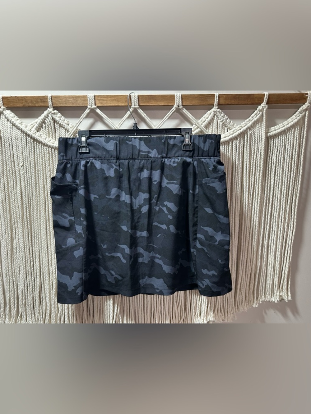 Amazon Black & Gray Camo Skort